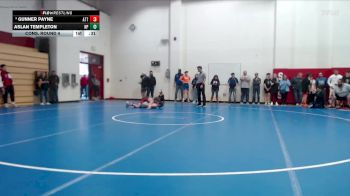 126 lbs Cons. Round 4 - Gunner Payne, Attica vs Aslan Templeton, North Posey