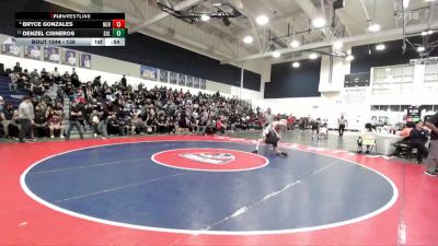 138 lbs Cons. Round 2 - Denzel Cisneros, Sultana vs Bryce Gonzales, Norco