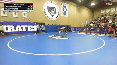 150 lbs Champ. Round 1 - Marcos Nunes, Coalinga vs Ricardo Gonzalez, Santa Maria