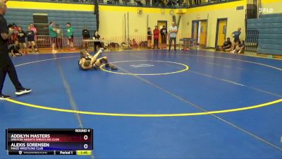 112 lbs Round 4 - Addilyn Masters, Greater Heights Wrestling Club vs Alexis Sorensen, Maize Wrestling Club