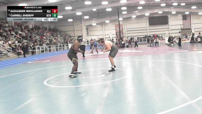 5 - 285 lbs Champ. Round 1 - Alexander Mikolashek, Floyd Kellam vs Carnell Sheriff, Bethel