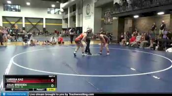 124 lbs Round 4 (6 Team) - Larissa Kaz, Wisconsin vs Julia Breeden, Missouri Gold