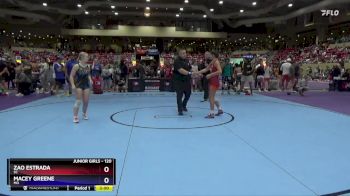 120 lbs Champ. Round 1 - Zao Estrada, SC vs Macey Greene, MO