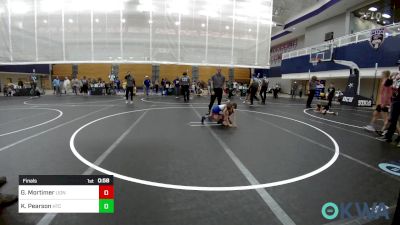 40 lbs Final - Grayson Mortimer, Lions Wrestling Academy vs Kase Pearson, Hinton Takedown Club