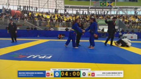 ANA CLARA MORAIS XISTO vs BEATRIZ FERNANDES DE MEDEIROS 2026 FPJJ Circuito Paulista GI Etapa 3