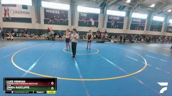 140 lbs Cons. Semi - Luke Minihan, Cornerstone Warriors Wrestling Club vs Owen Radcliffe, Texas