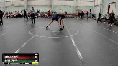 130 lbs Round 7 (8 Team) - Joey Whitney, Mat Assassins Red vs Blake Pellar, Full Circle