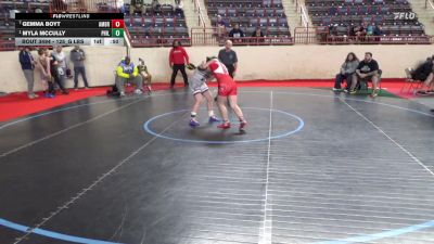 125_G lbs 5th Place - Gemma Boyt, Ambridge vs Myla McCully, Philipsburg-Osceola