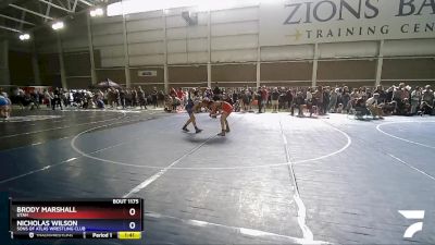 98 lbs Cons. Round 1 - Nicholas Wilson, Sons Of Atlas Wrestling Club vs Brody Marshall, Utah