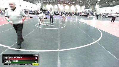 190C Quarterfinal - Maxwell Worden, Paola HS vs Mason Marks, Whitfield