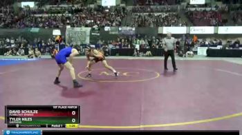 1st Place Match - David Schulze, Plains/Hot Springs vs Tyler Niles, Shepherd