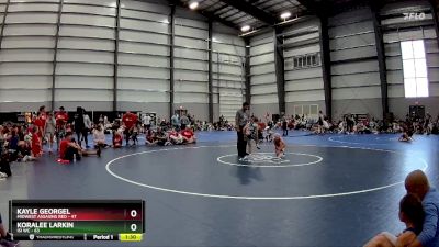 66 lbs Quarters - KORALEE LARKIN, ISI WC vs Kayle Georgel, Midwest Assasins Red