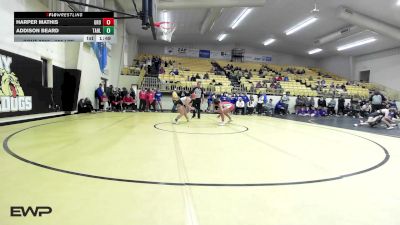 155 lbs Quarterfinal - Harper Mathis, Grove vs Addison Beard, Tahlequah Girls HS