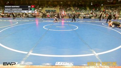 110 lbs Consi Of 4 - Maggie Martinez, Berryhill Wrestling Club vs Hadley Carruthers, St. Paul