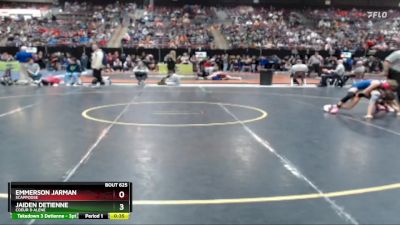 100 lbs Cons. Round 3 - Jaiden Detienne, Coeur D Alene vs Emmerson Jarman, Scappoose