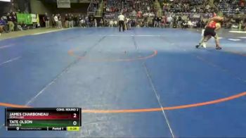 152 lbs Cons. Round 2 - James Charboneau, Devils Lake vs Tate Olson, Bismarck