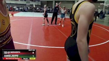 135 lbs Quarterfinal - Samuel Roiko, UNC (United North Central) vs Isaac Halbakken, Dover-Eyota