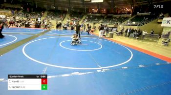 49 lbs Quarterfinal - Cash Norrid, Cleveland Take Down Club vs Callen Carson, Black Fox Wrestling Club