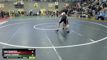 119 lbs Semifinal - Max Francisco, East Anchorage High School vs Carson Madison, South Anchorage High School