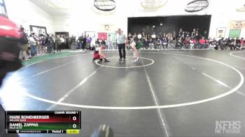 138 lbs Champ. Round 1 - Mark Bonenberger, Willow Glen vs Daniel Zappas, Palo Alto