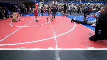 55 lbs Quarterfinal - Allister Hunter, Owasso Takedown Club vs Ricky Garrison, Verdigris Youth Wrestling