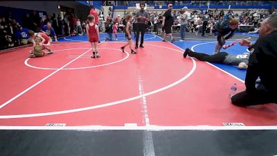 55 lbs Quarterfinal - Allister Hunter, Owasso Takedown Club vs Ricky Garrison, Verdigris Youth Wrestling