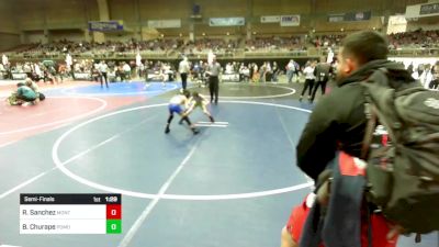 69 lbs Semifinal - Rhyder Sanchez, Montrose Elite vs Bentley Churape, Pomona Elite