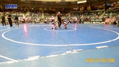 90 lbs Consi Of 8 #2 - Nevaeh Smith, Smith Wrestling Academy vs Evelyn Pittman, Mayfield Mat Academy