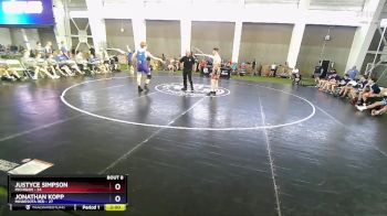 165 lbs Round 2 (8 Team) - Justyce Simpson, Michigan vs Jonathan Kopp, Minnesota Red