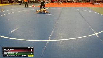 75 lbs Cons. Round 2 - Jett Foster, Pine Island vs Becket DeRosier, Brainerd