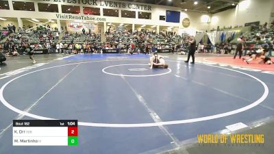 115 lbs Round Of 16 - Koy Orr, 208 Badgers vs Micah Martinho, Illinois Valley Youth Wrestling