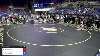 106 lbs Cons 32 #2 - Brock Dennison, Pennsylvania vs Max Francisco, Alaska