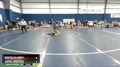 63 lbs 1st Place Match - Quentin Villarreal, Sublime Wrestling Academy vs Gabriel Greenfield, Mountain Man Wrestling Club
