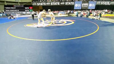 Boys 1A 157 lbs Quarterfinal - Raul Sanchez III, Wapato vs Kenai Finley, Wapato