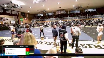 106 lbs Cons. Semi - Ian Garza, Moses Lake vs Jaren Knopp, Lakeland High School