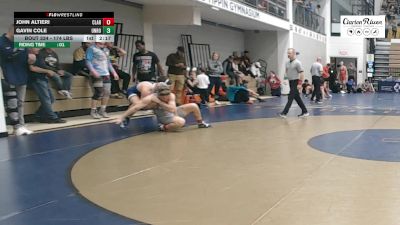 174 lbs Consi Of 8 #1 - John Altieri, Clarion vs Gavin Cole, Unrostered NAPS