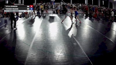 130 lbs Cons. Semis - Kyla Johnson, Southport Wrestling Club vs Nevaeh Wilson, Garrett Wrestling Club