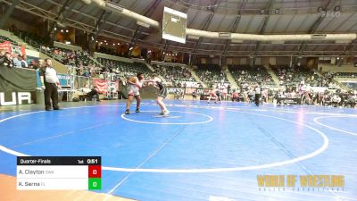 Quarterfinal - Amir Clayton, Oklahoma Wrestling Academy vs Kaden Serna, Fort Lupton Metro Bluedevils