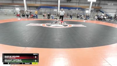 54 lbs Round 3 - Shaylie Wilkins, Weiser Wrestling vs Braxley Hatfield, Sandpoint Legacy Wrestling