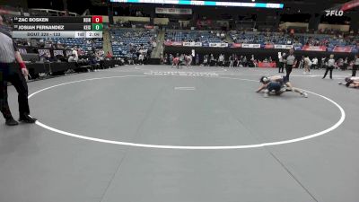 133 lbs Cons. Round 2 - Zac Bosken, Reinhardt vs Josiah Fernandez, Keiser