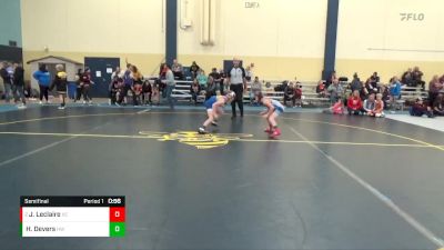 75 lbs Semifinal - Jayce Leclaire, X-Factor Elite vs Heath Devers, Humboldt Wildcats