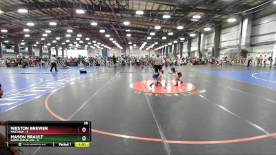 52 lbs Rd# 6- 9:00am Saturday Final Pool - Mason Brault, Maryland BLACK vs Weston Brewer, Mile High