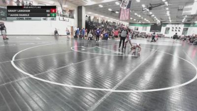113 lbs Cons. Semi - Jaxon Randle, Chickasha Wrestling vs Grady Langham, Bentonville High School