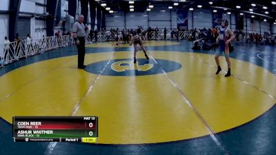 96 lbs Rd# 4- 2:00pm Friday Final Pool - Ashur Whitmer, Iowa Black vs Coen Reer, Team Ohio