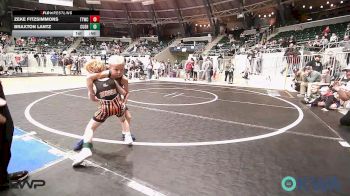 40 lbs Consi Of 4 - Zeke Fitzsimmons, Team Tulsa Wrestling Club vs Braxton Lantz, Cushing Tigers