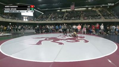 95 lbs Semifinal - Jared Haddock, Ellendale vs Daniel Spicer, Romansville