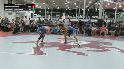 134 lbs Rr Rnd 1 - Keeghan Hewitt, TNWC Silver Fox - HSC vs Santiago Chrisjohn, Journeymen Black - HSC