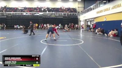 184 lbs Cons. Round 2 - Jesus Anguiano, Santa Rosa Junior College vs Andre Pack, Lemoore College