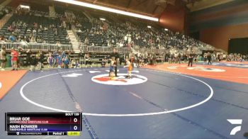 53 lbs Quarterfinal - Briar Goe, Jackson Hole Wrestling Club vs Nash Bowker, Thermopolis Wrestling Club