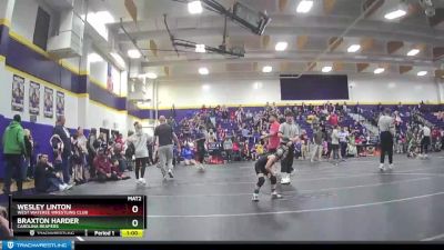 50 lbs Quarterfinal - Braxton Harder, Carolina Reapers vs Wesley Linton, West Wateree Wrestling Club